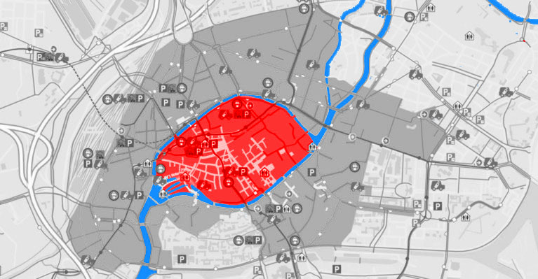 Où se garer à Strasbourg ? La zone rouge des parking payants